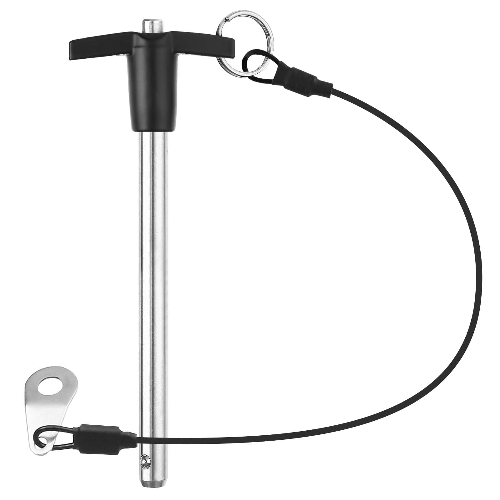 Uxcell 2Pcs T Handle Lock Pins, 10mm X 80mm Usage Length Stainless Steel Push-Button Quick Release Pin - View #2