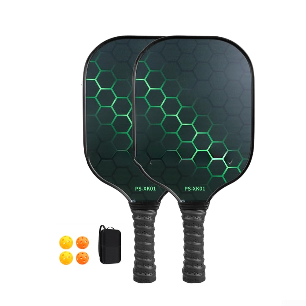 Set Pickleball di 2 Racchette + 4 Palline Set Pickleball di 2