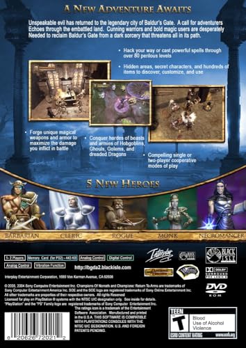 Image of Baldur's Gate: Dark Alliance 2 - PlayStation 2 (Renewed)