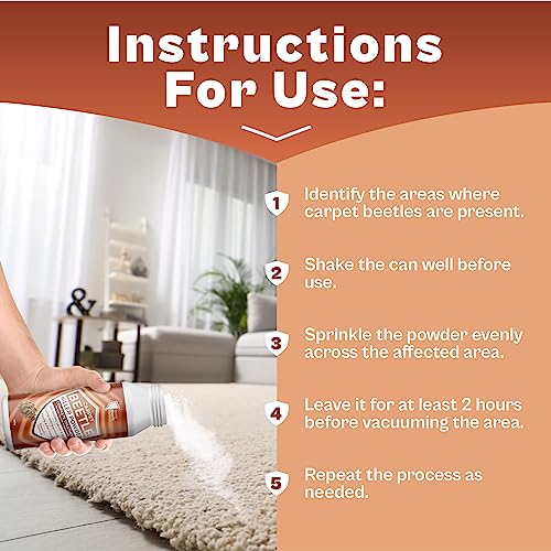 Carpet Beetle Killer Powder Complete Treatment To End Infestations