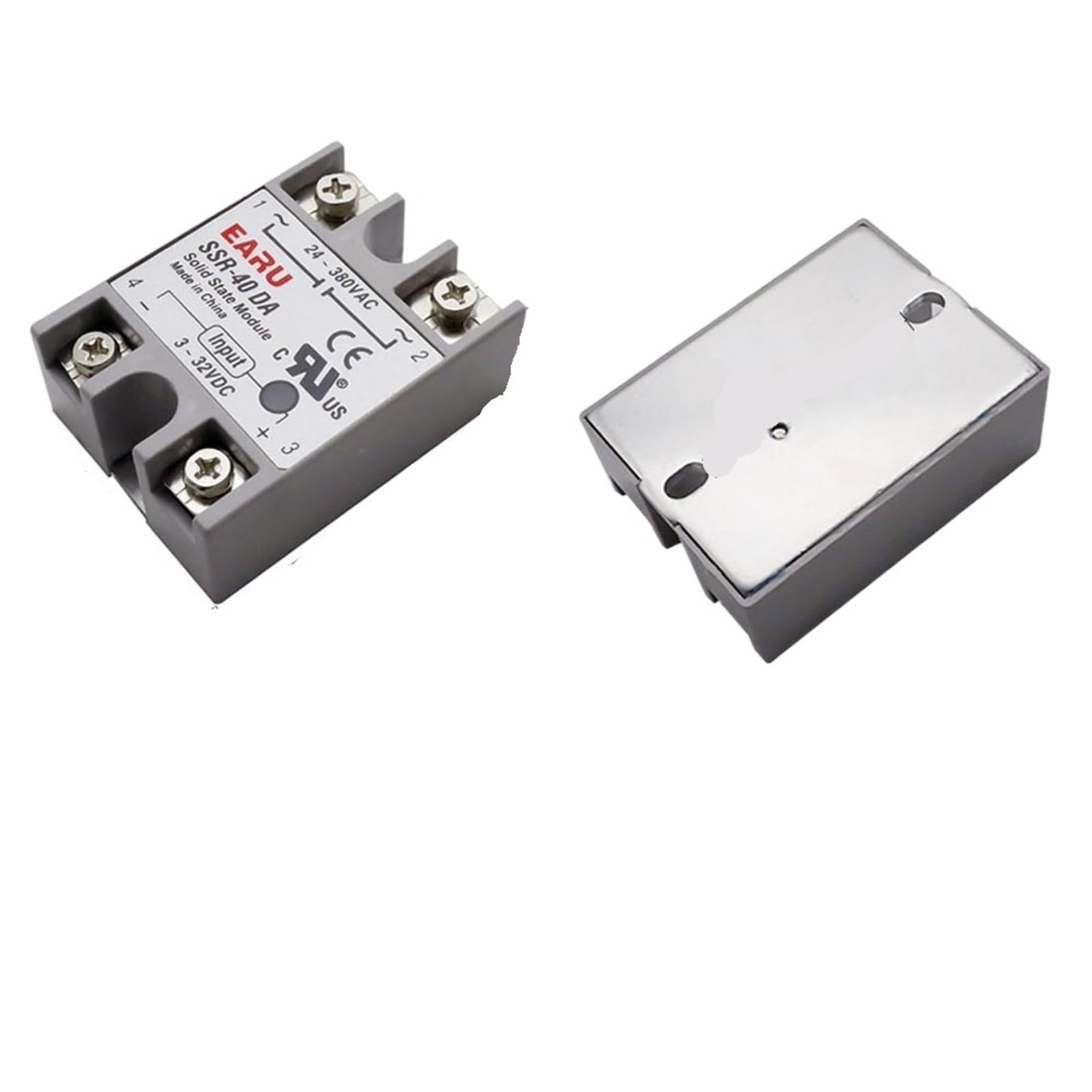 Controlador de temperatura PID digital Termostato REX-C100 + Relé SSR SSR-40DA Max 40A + Termopar K Sonda M6 1M con disipador de calor (Size : 40DA Heat Sink)