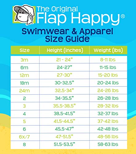 Flap Happy Rash Guard com zíper para meninas, Ombré arco-íris, 12 Meses