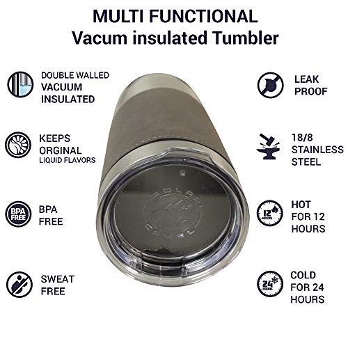 Electric Guitar Leather Wrapped Vacuum Insulated Tumbler 20 Oz Stainless-Steel Vacuum Mug For Music Lovers, (Black)