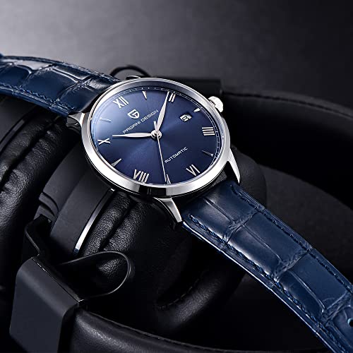 HaiQin Pagani Design Classic Men's Automatic Mechanical Watch Japanese NH35A Movement Synthetic Sapphire Leather Strap Waterproof Casual Business Wristwatch… - Image 6