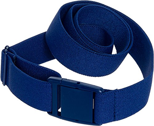 Womens Invisible Belt - Elastic Adjustable No Show Web Belt by Silver Lilly (Navy, 14+)