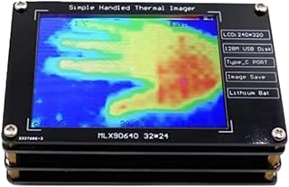 Mini Handheld Thermal Camera, Portable Infrared Thermal Imaging Camera, Paranormal Equipment Thermal Imager, Non-Contact Heat Detector with Type-C Interface PC Link Data Storage