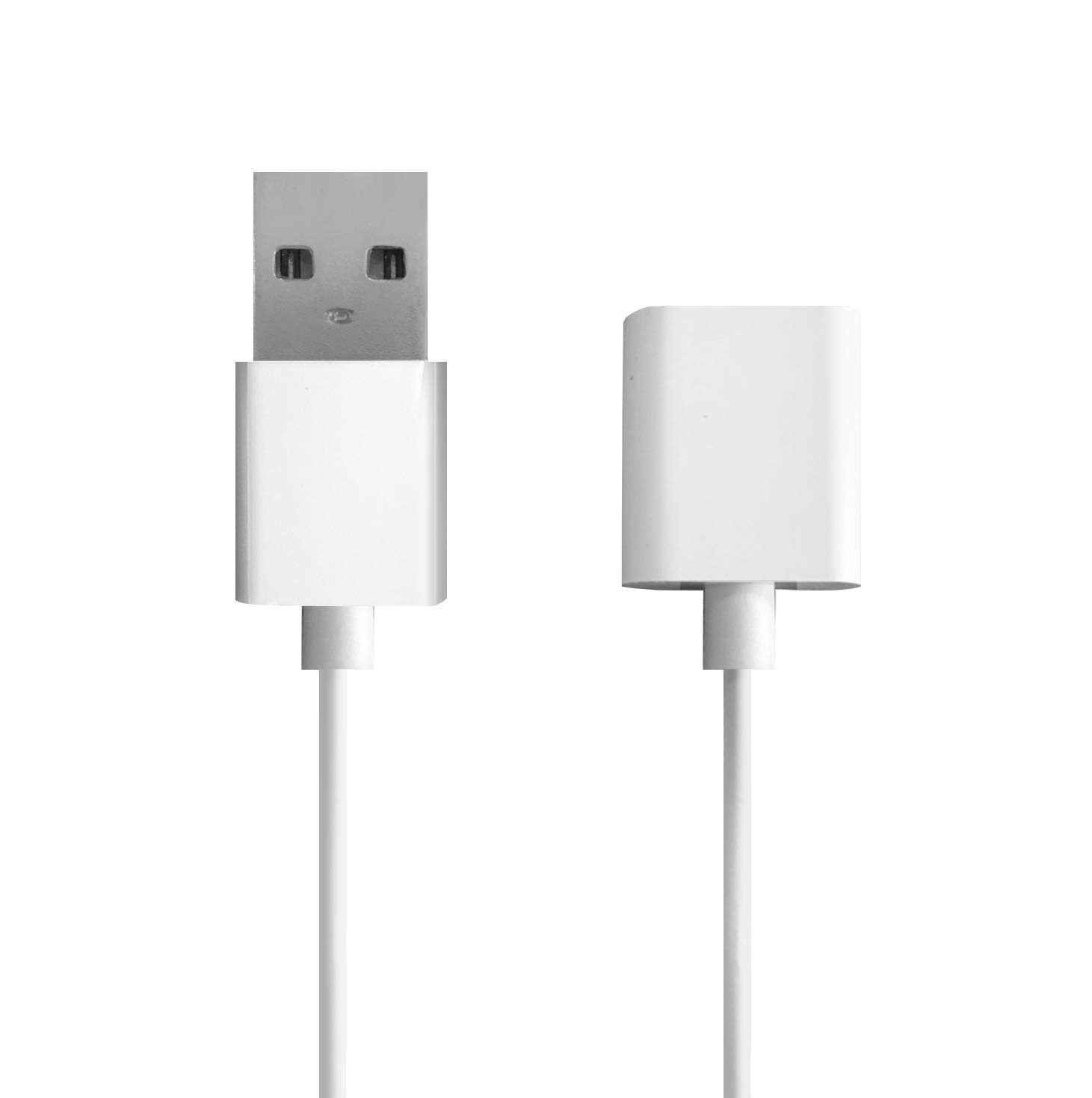 TechMatte Charging Adapter Electronic Cable Compatible with Apple Pencil 1st Generation, Male to Female Flexible Connector, Laptop (White-5 Feet)