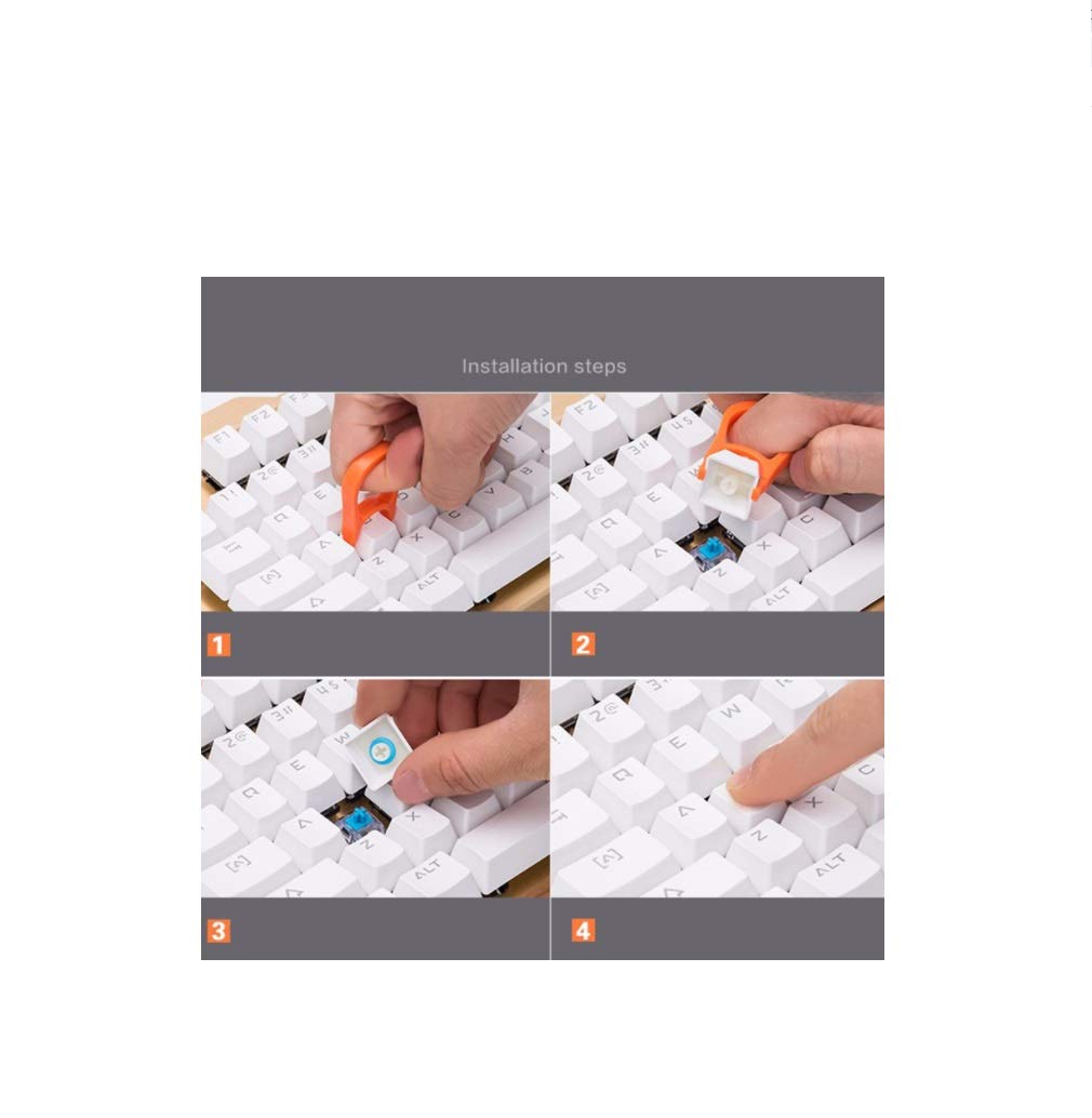 Joints toriques 110pcs Keycaps O bague d'étanchéité Commutateur audio Dampeners Cherry MX clavier Damper remplacement Noise Reduction Silicone O-ring Seal ( Color : Blue , Size : 8x5x1.5mm )