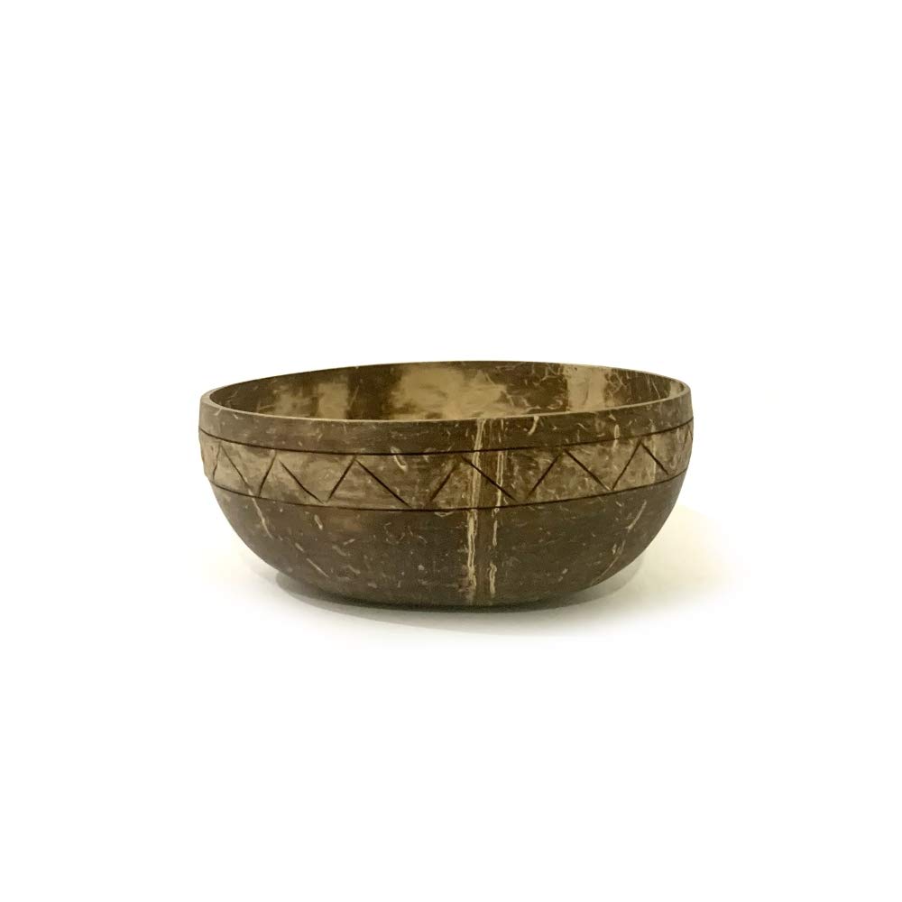 BackstoresEngraved Acai Coconut Bowls (model 807) 13cm wide by 6cm deep