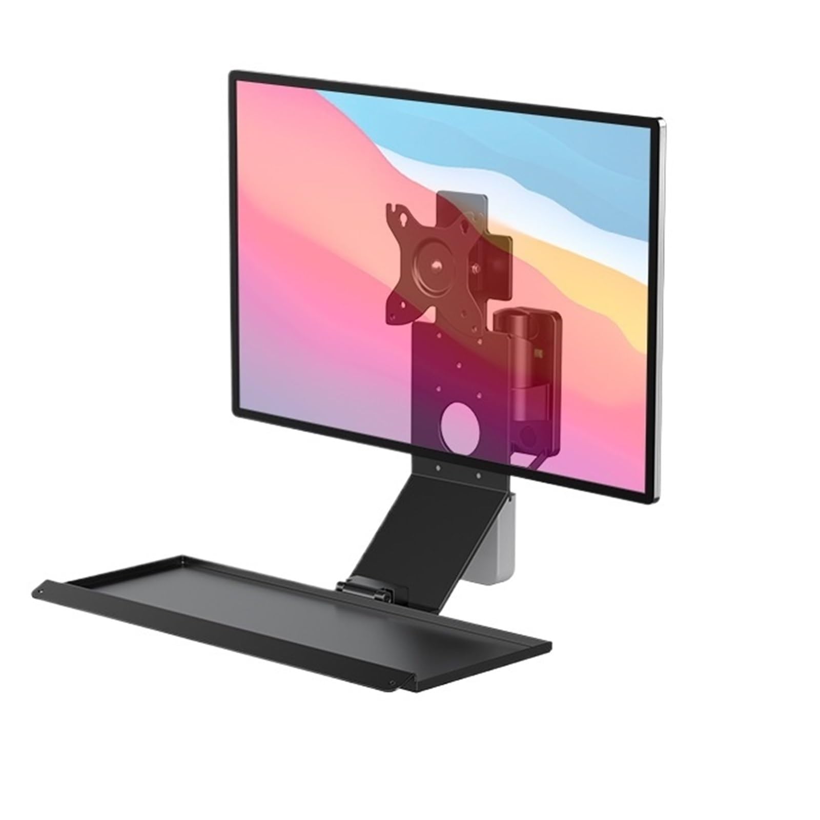 Ikpgbzxm Wks-1Blacktraysize190*450Mm Monitor Stand And Keyboard Tray(Wks-1Blacktraysize190*450Mm)