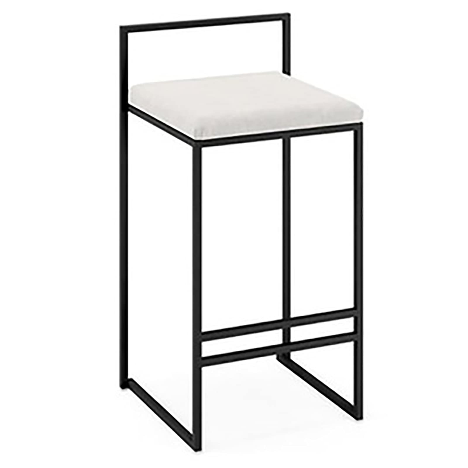 Tabourets hauts en velours de style industriel pour cuisine et table haute