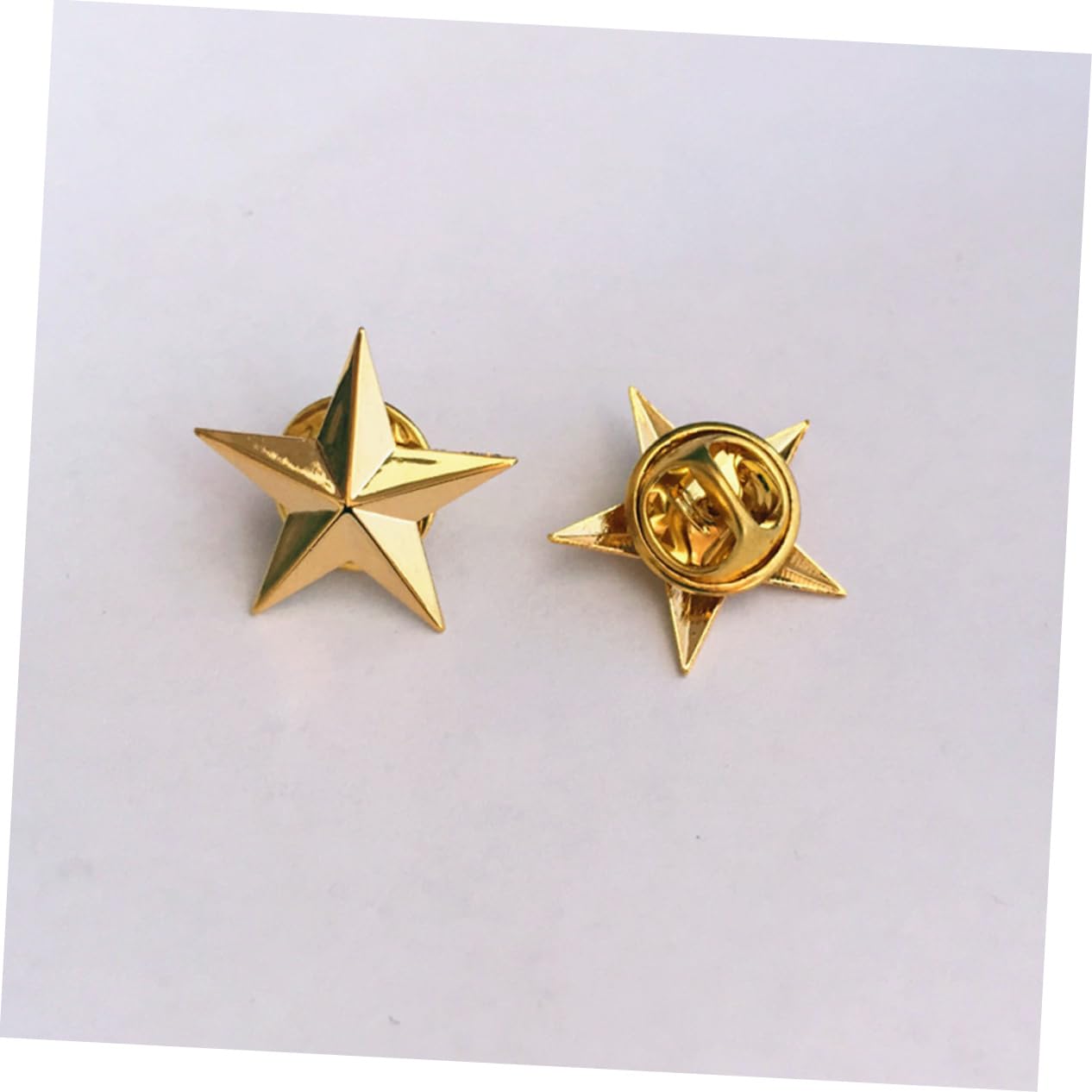 GALPADA 50stücke Goldene Metallische Sternabzeichen Anstecknadeln Für Jacken Hüte Rucksäcke Und Partys Hochwertige Kupferpins Für Dekoration Und Belohnungen