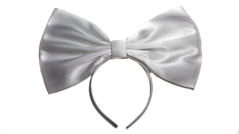 EmilyRose Couture Giant Extra Large Hair Bow Collection (Headband, White)