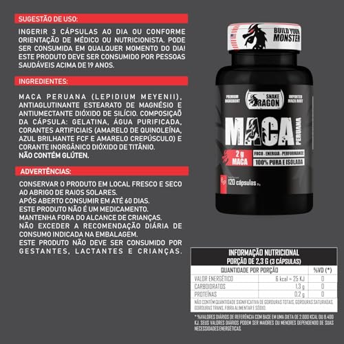 Maca Peruana Negra 120 Capsulas 2000mg Maca Peruana Black em Capsulas Pura Premium Importada Para Ho