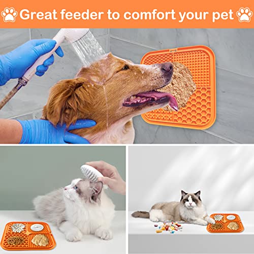 NINGESHOP Tappetino Leccare Cane, 20x20CM Cane Pad...