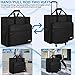 AKOZLIN Rolling PC Carrying Case Desktop Gaming PC Tower Travel Case with Wheels for Computer, Keyboard, Cable and Mouse Black