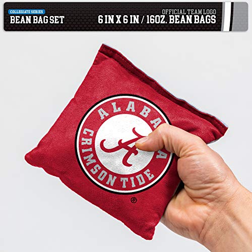 Image of NCAA College Dual Sided Bean Bags by Wild Sports, 8 Count, Premium Toss Bags for Cornhole Set - Great for Tailgates, Outdoors, Backyard