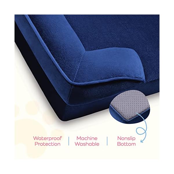Orthopädisches Sofa Hundebett – Ultra bequemes Hundebett für mittelgroße Hunde – Atmungsaktives und wasserdichtes Haustierbett – EierschaumSchlafsofa mit extra Kopf und Nackenstütze – Abnehmbarer, – Bild 9