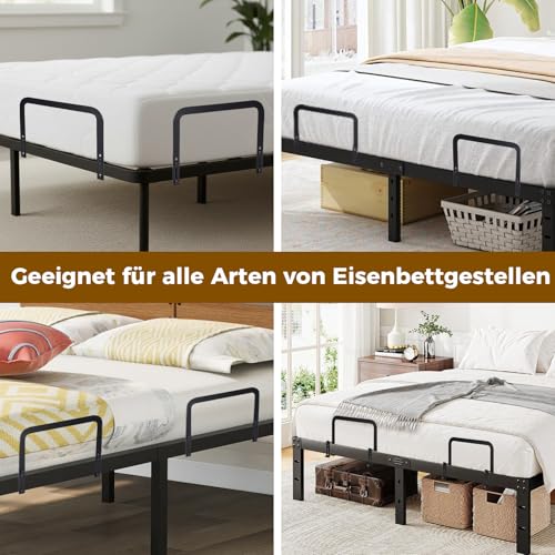 Joyoleder 4 Stück Matratzenhalter Gegen Verrutschen, rutschfest Matratzenbügel, Verstellbarer Matratzenstopp, Matratzenstabilisatoren für Massive Bettpaneele, Tatami, Schwebebetten, Boxspringbett