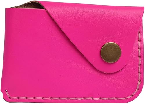 Miniatura 7 de Handmade Leather Upgrade Front Pocket Ultra-thin Simple Card Bag Card Holder Wallet