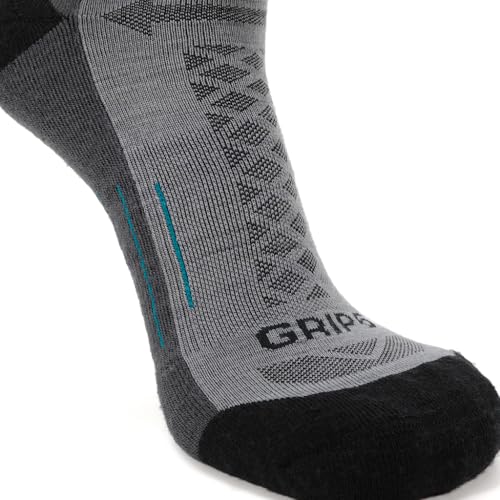 Image of GRIP6 Crew Socks - Merino Wool Socks Made in the USA, Lightweight Wool Hiking Socks, Crew Socks for Men and Women