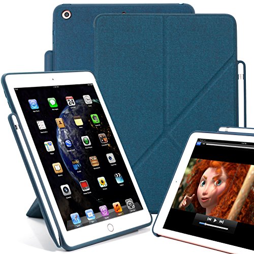 KHOMO Horizontal and Vertical Display Stand Capable Cover iPad 9.7 Inch