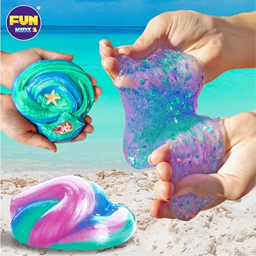 Fun Kidz 3810D277 Summer Gift Mermaid Slime Kit For Girls, Funkidz Shimmer Slime Making Kit thumb #1