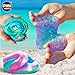 Summer Gift Mermaid Slime Kit for Girls, FunKidz Shimmer Slime Making Kit for Kids Age 8-12 DIY Soft Glitter Glossy Metallic Slime Toy