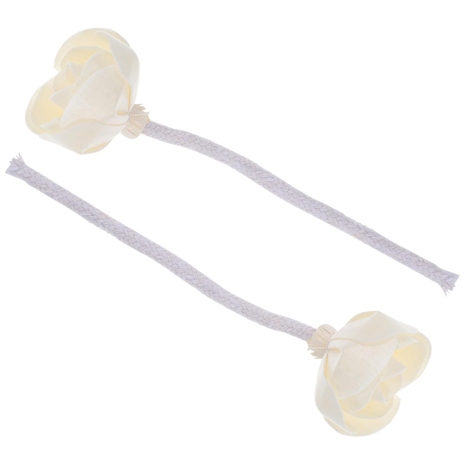Diffuseur d'huile essentielle accessoire de parfum tête de fleur remplaçable en bois lot de 2