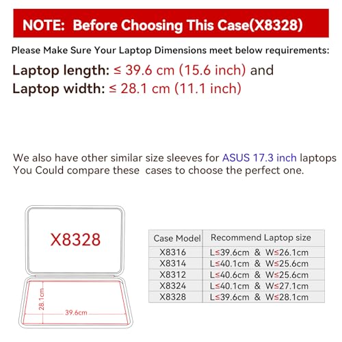 Image of Smatree Hard EVA Sleeve Compatible for 17 inch ASUS ProArt StudioBook Pro 17 W700, for 17.3 inch ROG Strix G17 /SCAR 17 2023 /2022, ROG Strix Scar 17 X3D /SE Case (X8328)