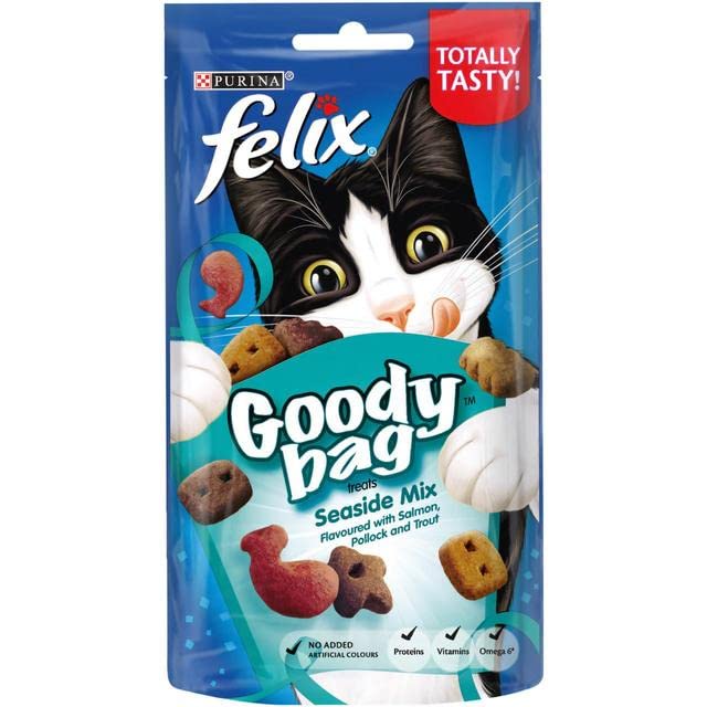 London Grocery Felix Goody Bag Cat Treats Seaside Mix 60gr x 15 Pouches