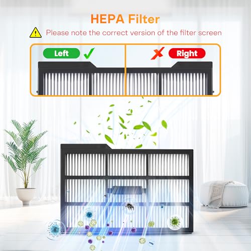 Image of 23 Pack Replacement Parts for eufy Omni E25 /E28 Robot Vacuum Cleaner | 2 Pairs Main Brushes 2 Roller Mops 4 HEPA Filters 6 Side Brushes 6 Dust Bags 1 Cleaning Brush