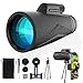 Produktbild Jinhuaxin Monocular Telescope, Portable 12x50 HD Monocular, Anti-Fog Wasserdicht Monokular Teleskop mit Smartphone Adapter Stativ, für Vogelbeobachtung, Wandern Sightseeing, Ballspiel