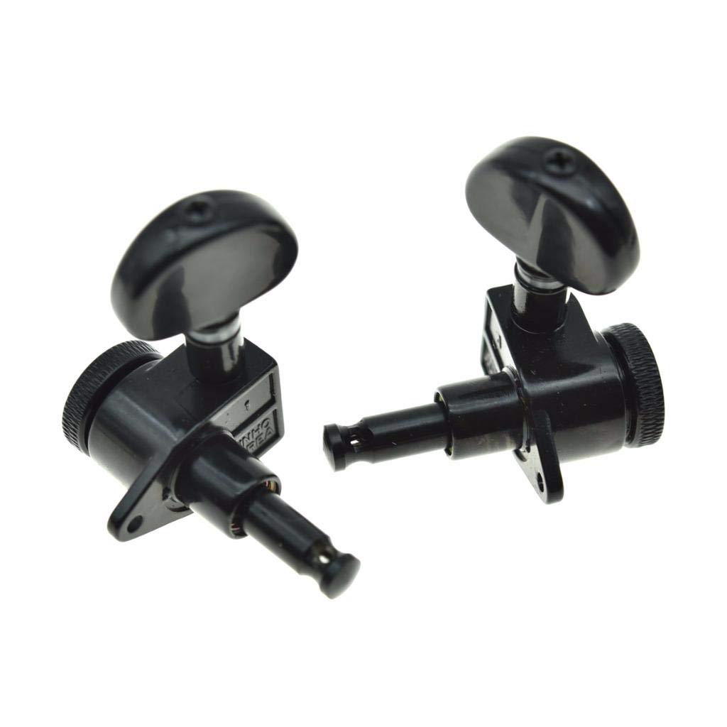 6pcs Guitar String Blocking Tuner Sintonizzatori Di Blocco Tuning Pegs Teste Della Macchina Nero Per 6R Inline Guitars Electric Guitars Accessori Di Ricambio Locking Tuners - Foto 11