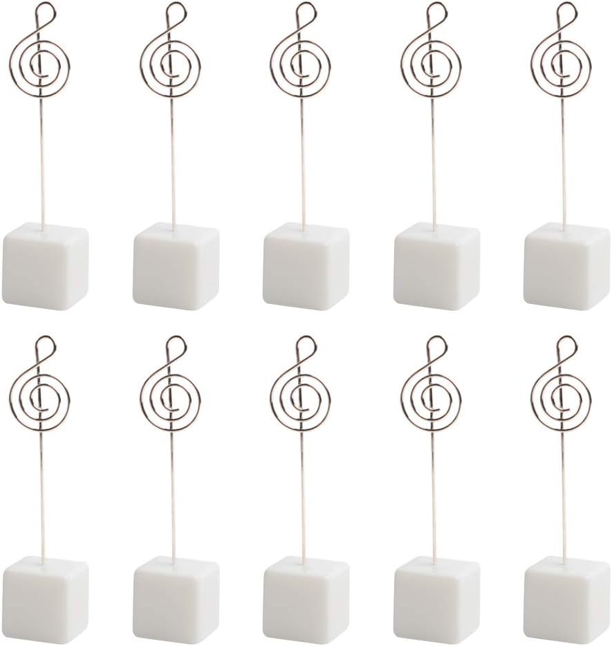 10pcs Music Shape Table Number Holder Name Place Card