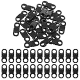 Ptwola 50 Stück Mini Klickverschluss 6 mm Seitliche Schnellverschluss Kunststoff Paracord Schnalle für Rucksackgurte, Halsband Hund, Armbänder, Gurtband