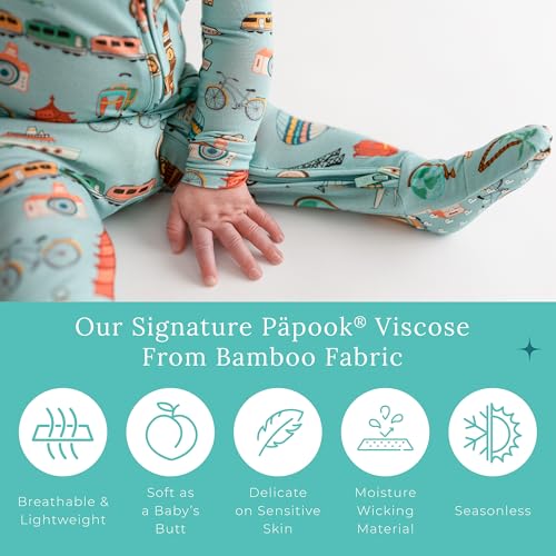 Image of Posh Peanut Convertible Baby Sleepers - Footless Baby Pajamas with 2 Way Zipper for Easy Diaper Changes