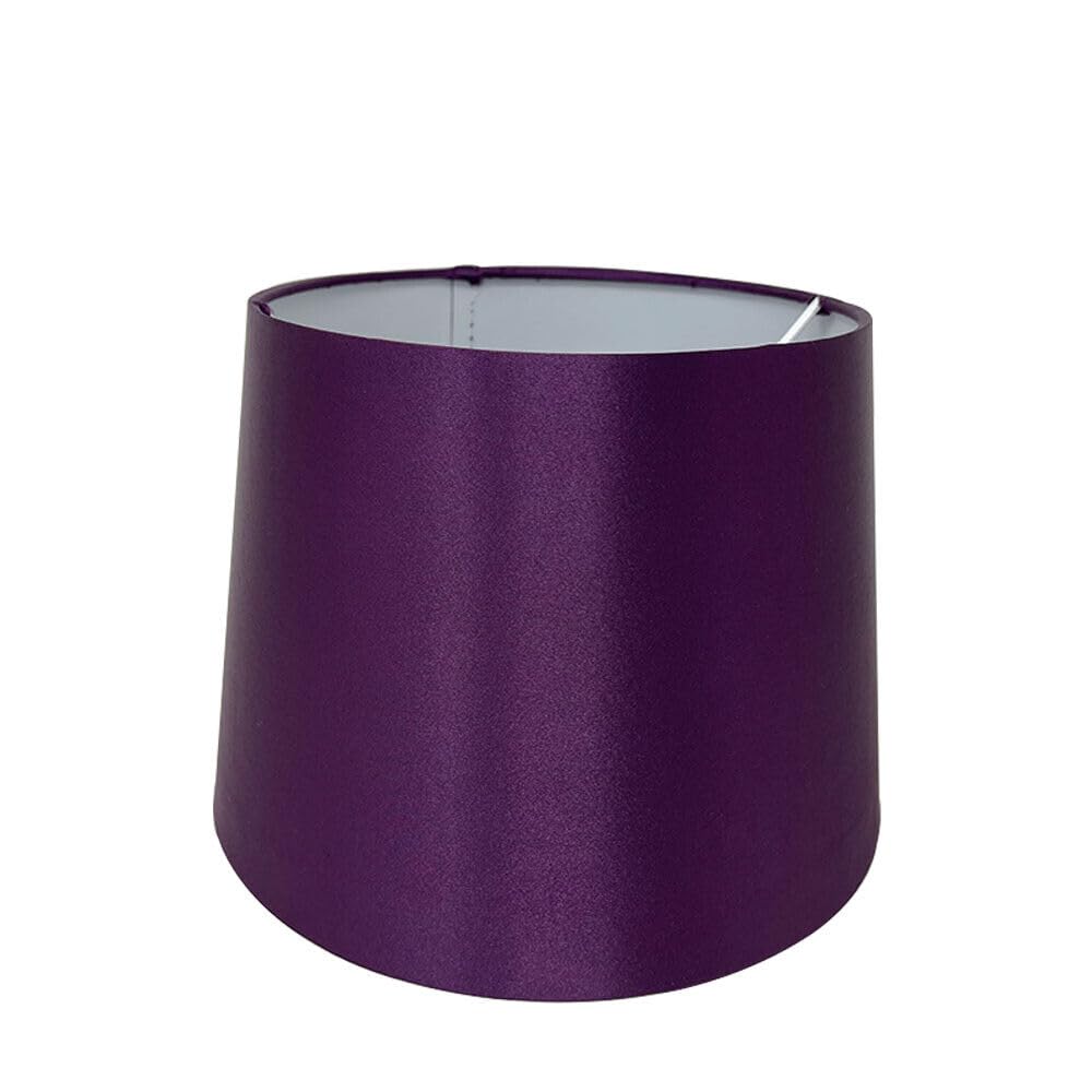 Sales Today Interiror Plum 8" (20Cm) Empire Silk Fabric Drum Shape Table Lamp & Ceiling Pendant Light Shade (Plum)
