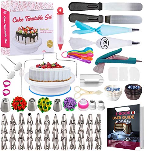 Cake Decorating Supplies Kit 2020 Newest 206 PCS Baking Set for Beginners With