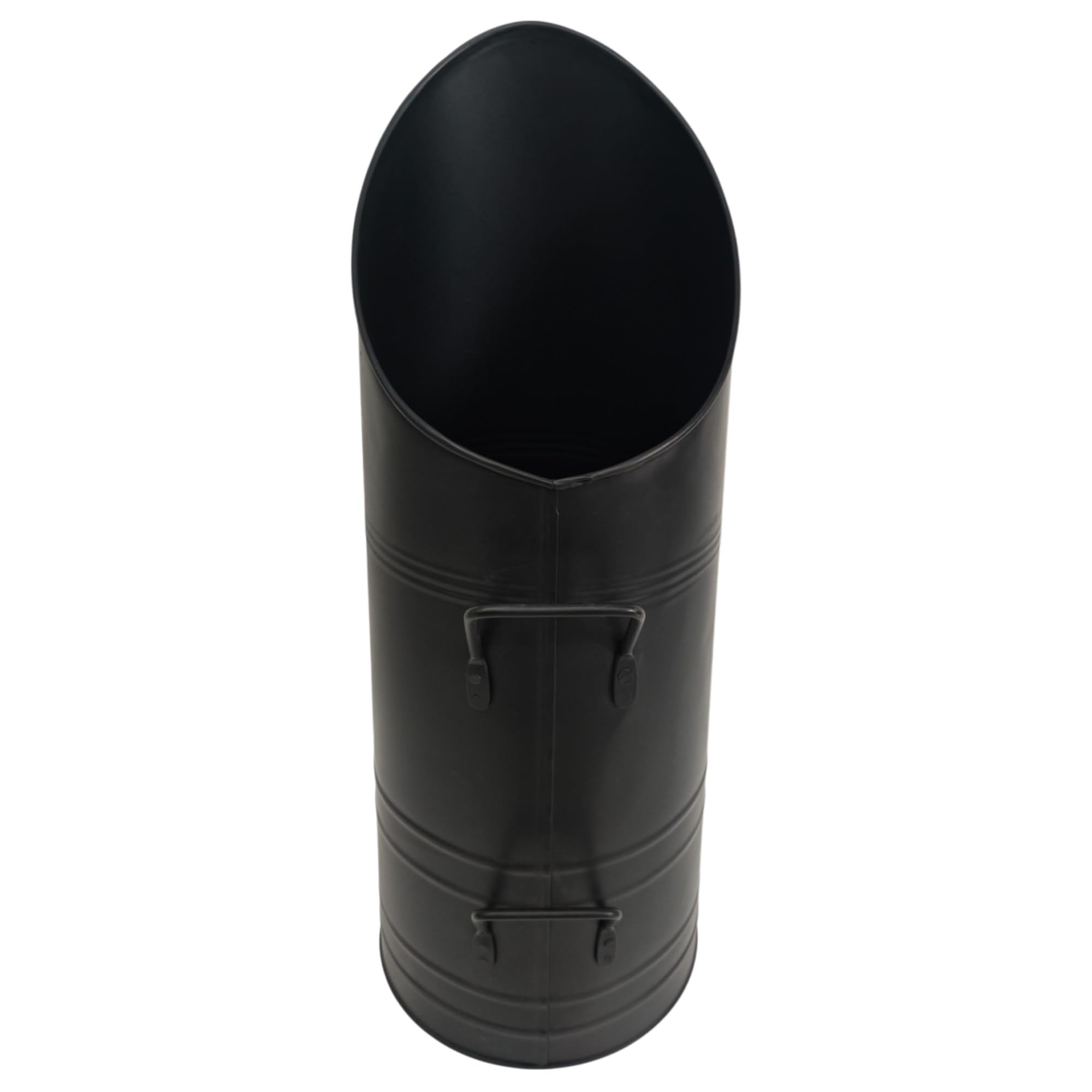 Thorness Black 𝗕𝗟𝗔𝗖𝗞 𝗦𝗧𝗘𝗘𝗟 𝗖𝗢𝗔𝗟 𝗛𝗢𝗗/𝗦𝗖𝗨𝗧𝗧𝗟𝗘 𝗕𝗨𝗖𝗞𝗘𝗧 𝟱𝟱𝗰𝗺 – Tall Fireside Coal Scuttle With Handles | Fireplace & Hearth Accessories For Log Burners & Stoves