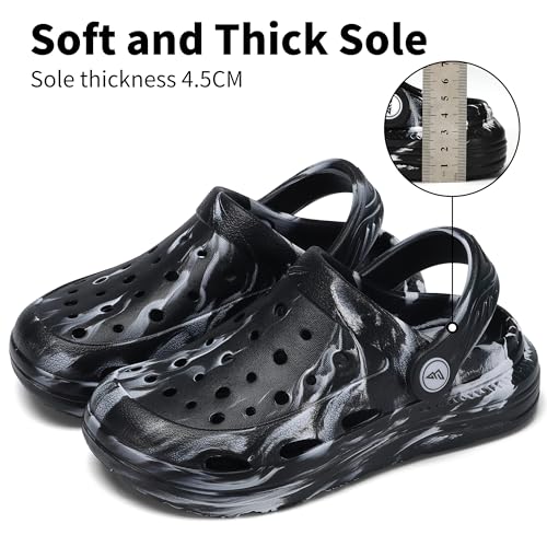 Image of Kids Tie Dye Garden Clogs for Boys Girls | Lightweight Slip-On Water Shoes with Arch Support