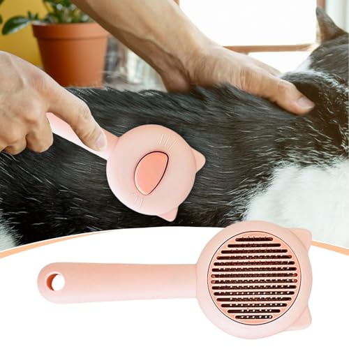Dog Shedding Brush,Pet Grooming Brush Dog Cat Comb - Cleaning Tools Comb Shedding Hair Remover for Short Loose Undercoat Kitten Puppy Dematting Bathing - Afbeelding 4