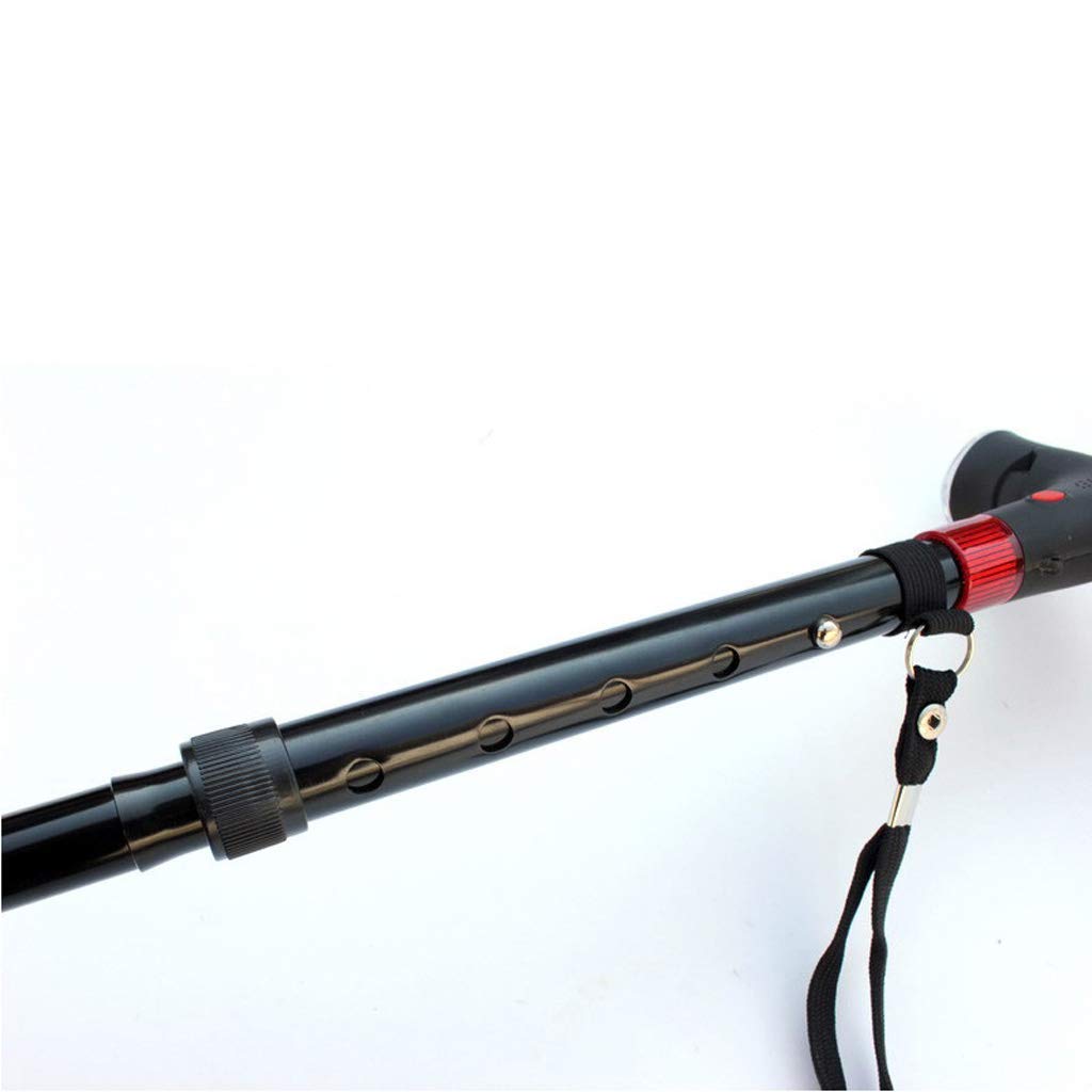 Bastone da Passeggio Impugnatura ergonomica, Bastone da Passeggio in Alluminio, Leggero, Altezza Regolabile da 870 mm a 940 mm, Comodo ausilio per la Mobilità, Stampelle Times