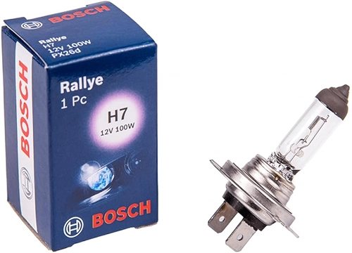 Bosch Lâmpada Halógena H7 Rallye, 12V 100W, Para Faróis de Carros