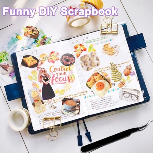 Image of 700Pcs Cute Scrapbook Stickers Travel Japanese Sticker Book for Adult Kawaii Korean Stickers for Journaling Heisei Retro Aesthetic Sticker Bulk Manga Style Decor for DIY Crafts Junk Journal Gifts Fog