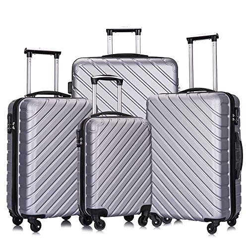 yotefe 4 Piece Luggage Set with Spinner Wheels Hardshell Luggage Sets 4