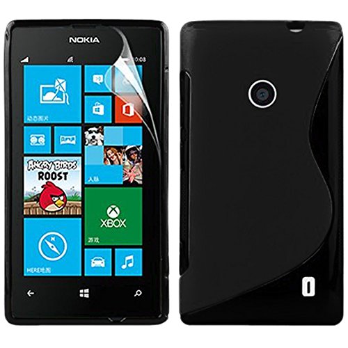 ebestStar - kompatibel mit Nokia Lumia 520 Hülle Flex Silikongel Handyhülle, Klar TPU Schutzhülle, S-line, Schwarz ebestStar - kompatibel mit Nokia Lumia 520 Hülle Flex Silikongel Handyhülle, Klar TPU Schutzhülle, S-line, Schwarz