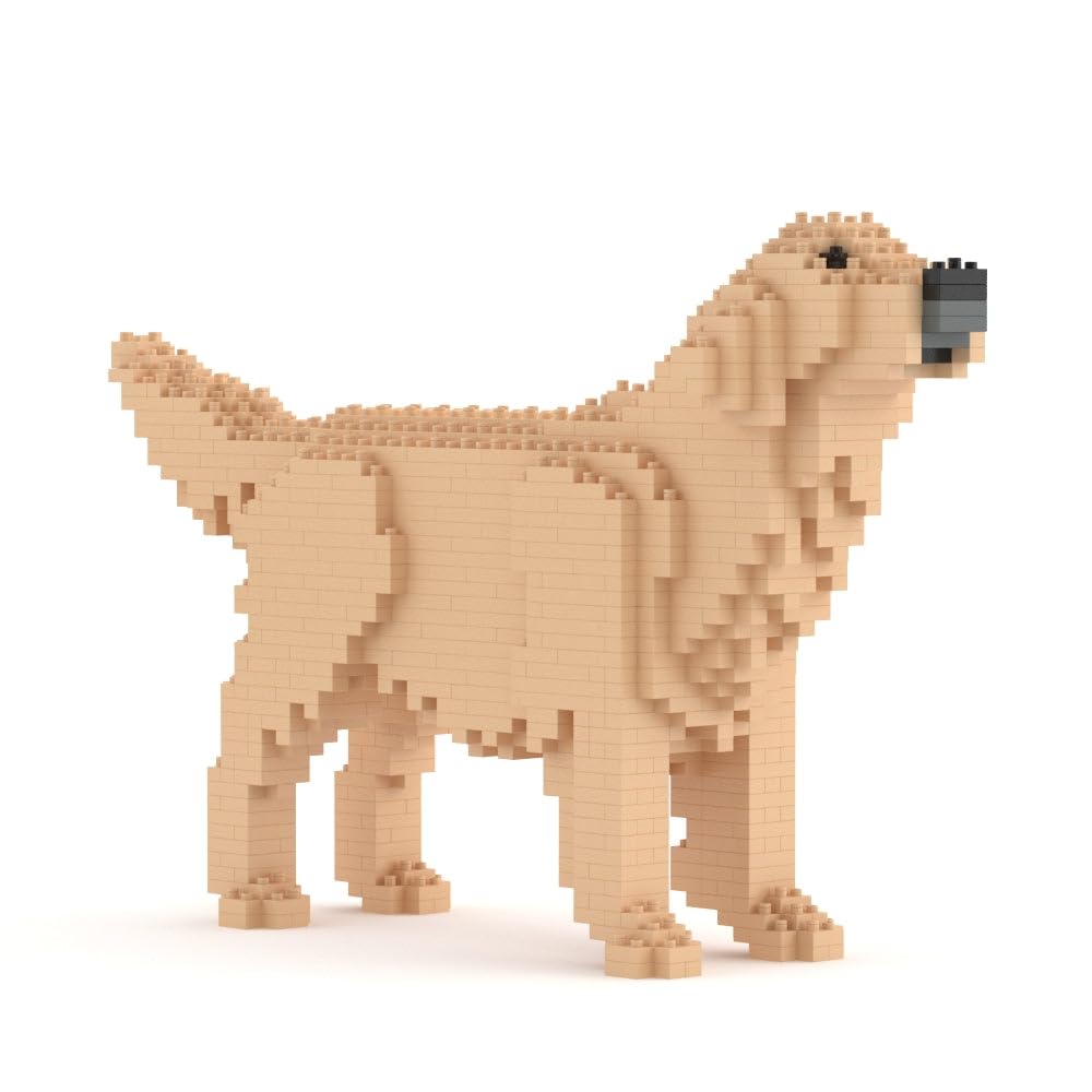 Amazon.com: JEKCA Golden Retriever 02S-M03 | Dog Plastic Building