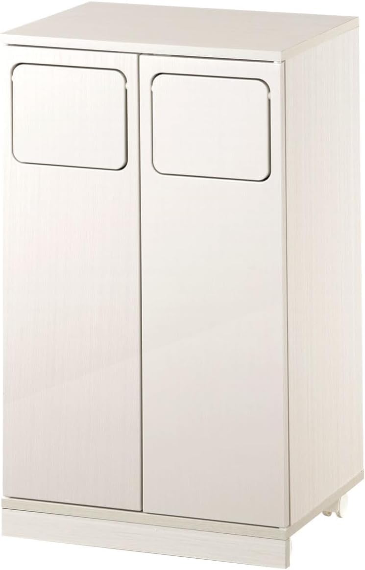 ダストボックス 2分別タイプ YY-WSB-32 ホワイト/メープル YY-WSB-32