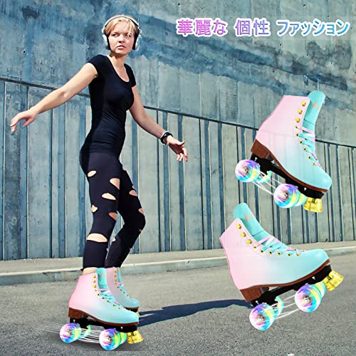 LIKU ローラースケート女の子 大人/子供用 ROLLER SKATE 四